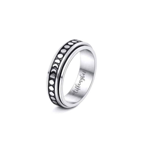 Jewelry - Moon Phase Anxiety Fidget Spinner Ring